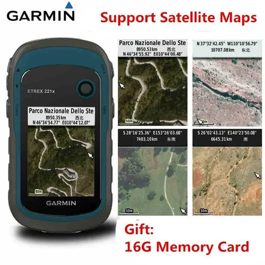 Garmin eTrex 221X Outdoor Handheld GPS+GLONASS Navigator Coordinate Position Indicator Acre Measure