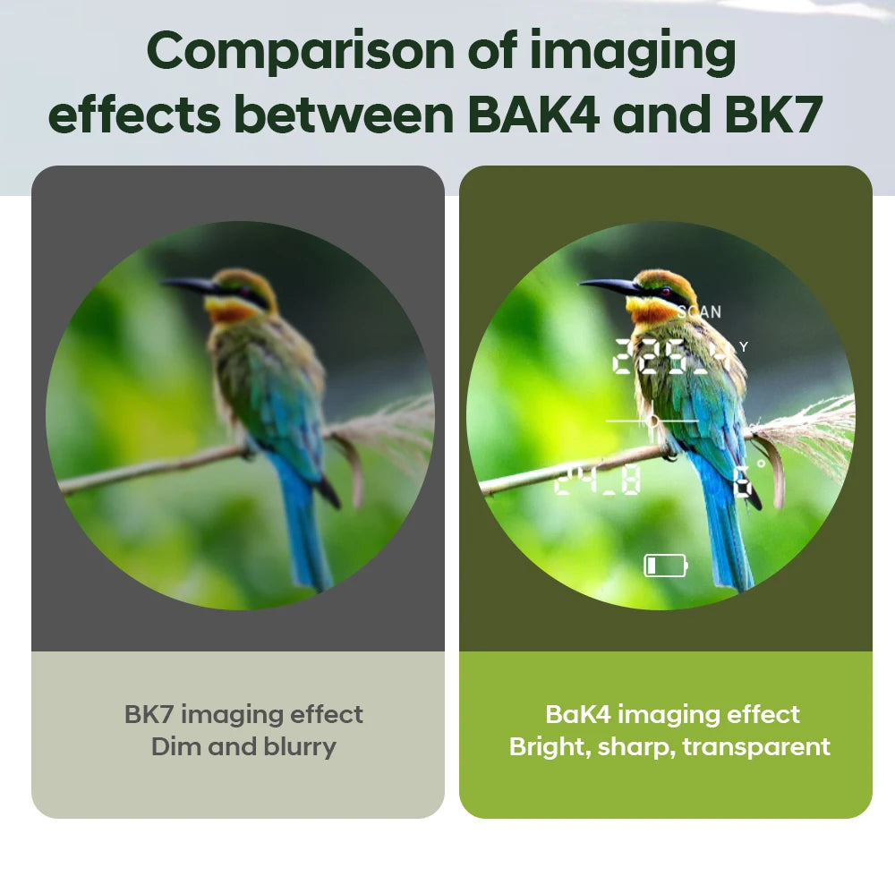 HOYOOTI/10X42 Binocular Laser Rangefinder Telescope, IP65 Waterproof, Magnesium Alloy Body, One-Button Ranging up to 2600 Yards