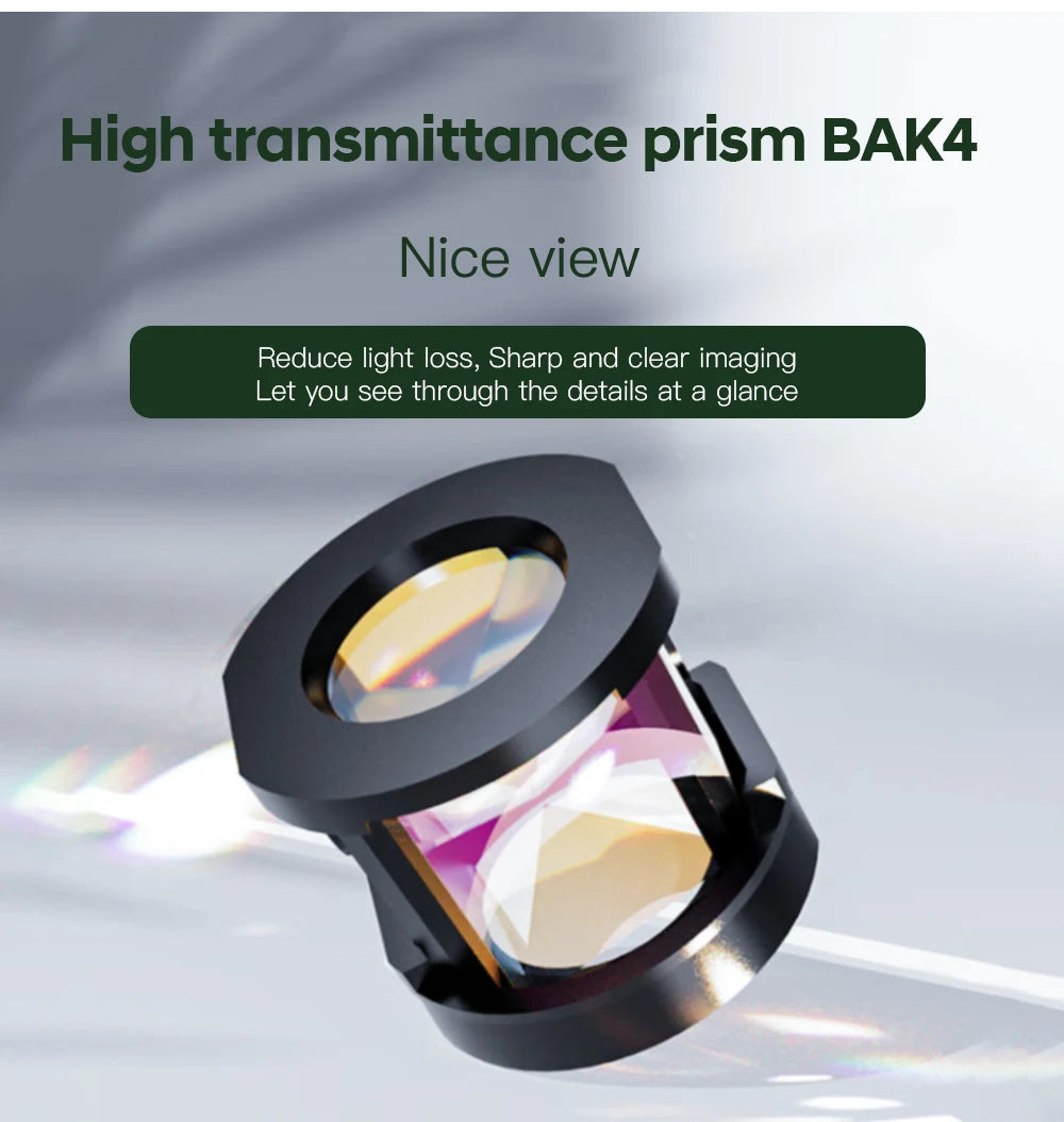 HOYOOTI/10X42 Binocular Laser Rangefinder Telescope, IP65 Waterproof, Magnesium Alloy Body, One-Button Ranging up to 2600 Yards